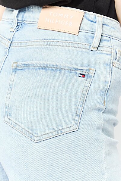 Tommy Hilfiger Women Distressed Denim Shorts, Light Blue