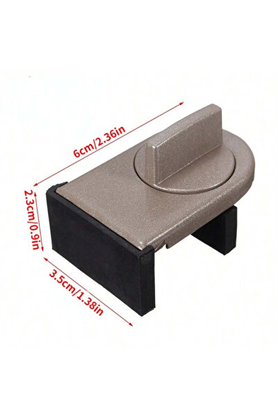 Choice1 قطعة واحدة من مشبك أمان النوافذ البني Lk المصنوع من سبائك الألومنيوم،...