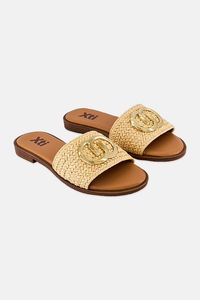 XTI Women Slip On Flats, Beige
