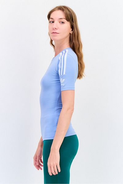 adidas Women Sportswear Fit Short Sleeves Outdoor Top, Light Blue