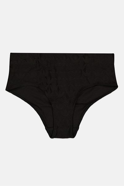 adidas Women Brand Logo Terrot Trefoil Hipster Panty, Black