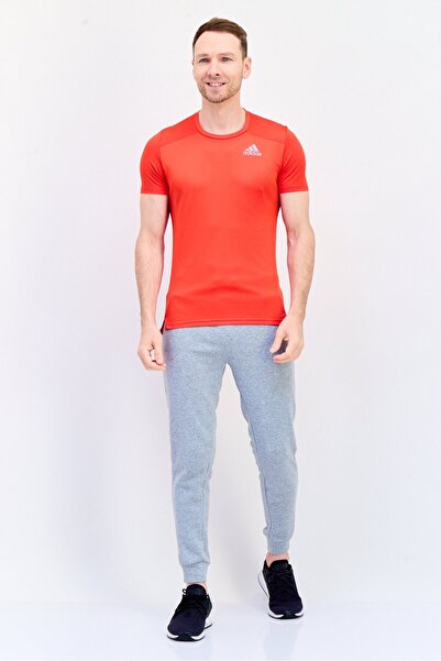 adidas Men Sportswear Fit Short Sleeve Training T-shirt, Red