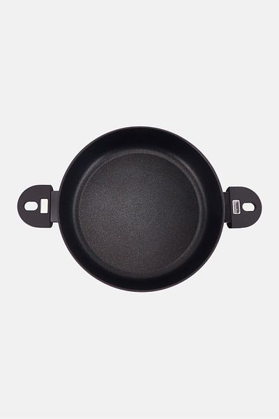 Berndes Skillet Cast Iron Grill Pan Round, Black