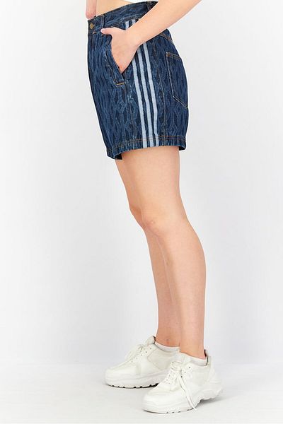 adidas Originals X Ivy Park Women Sportswear Fit Denim Short, Blue