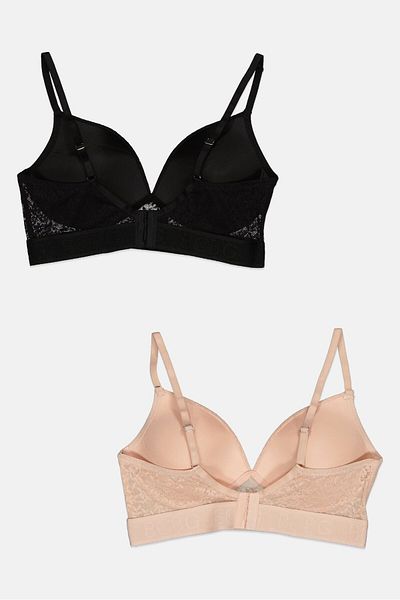 Bcbgeneration Women 2 Pieces Textured Padded Bra Set, Multicolor