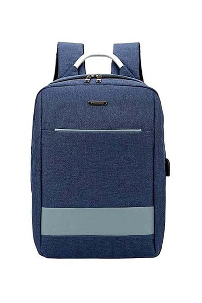 Generic SAPU Waterproof Backpack With USB Charging Port Blue
