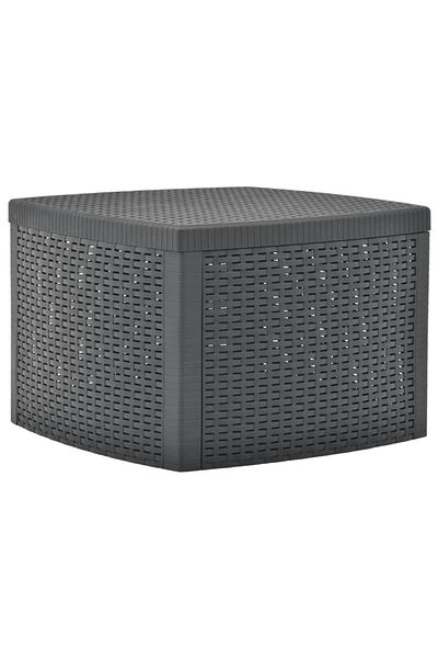 vidaxl Side Table Anthracite 54x54x36.5 cm Plastic