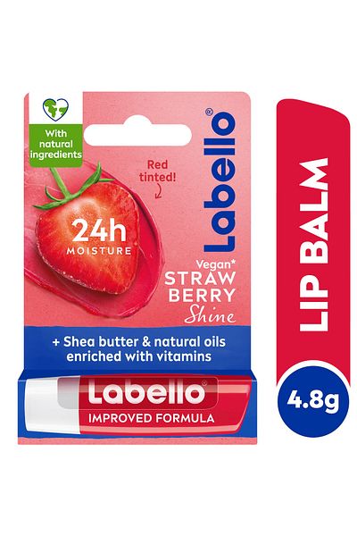 LABELLO Lip Balm Moisturising Lip Care Strawberry Shine 4.8 g