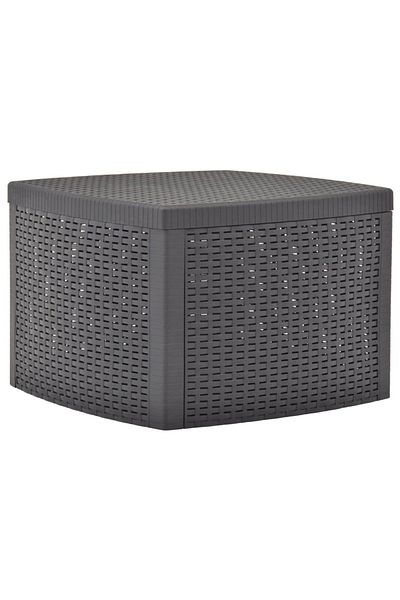 vidaxl Side Table Mocha 54x54x36.5 cm Plastic