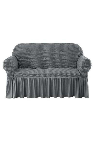 Generic Fabienne 2-Seater Bubble Type Pattern Sofa Slipcover Grey 145x175cm
