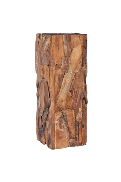 vidaxl طاولة جانبية 30x30x80 سم من خشب الساج الصلب