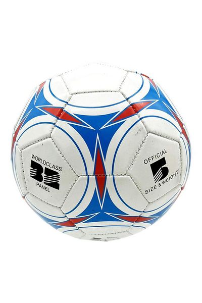 Generic Kole High Quality Classic Pattern Soccer Ball White and Blue Size 5 GE825