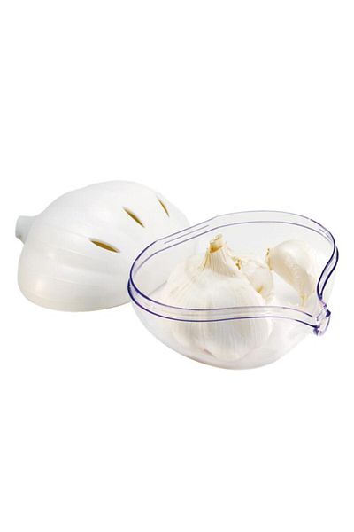 Generic Snips Lightweight Dishwasher safe Durable BPA Free Plastic Garlic Keeper White and Clear