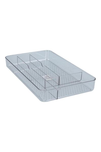 Generic Felli Plastic Easy to Clean No Slip Fridge Storage Organizer Clear