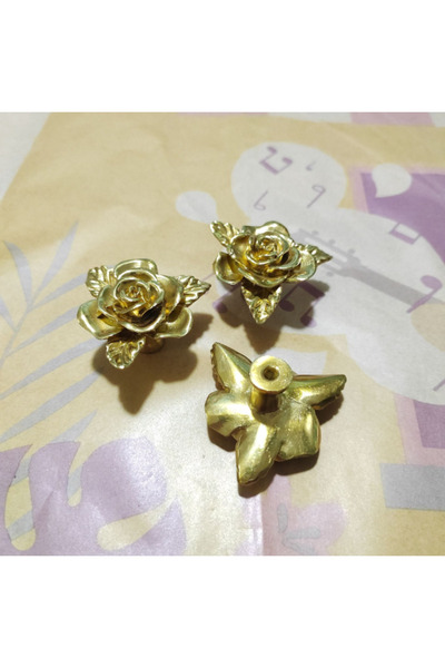 Choice مقبض نحاسي بتصميم فراشة/يعسوب/زهرة الأوركيد، مناسب لأدراج الخزائن، ومق...