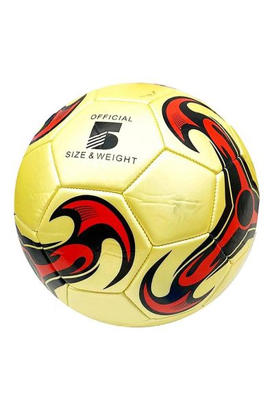 Generic Kole High Quality Durable Leather Soccer Ball Gold Size 5 GE981