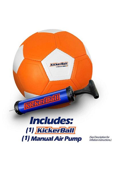Generic KickerBall Durable High Quality Material Orginal Football Orange and White