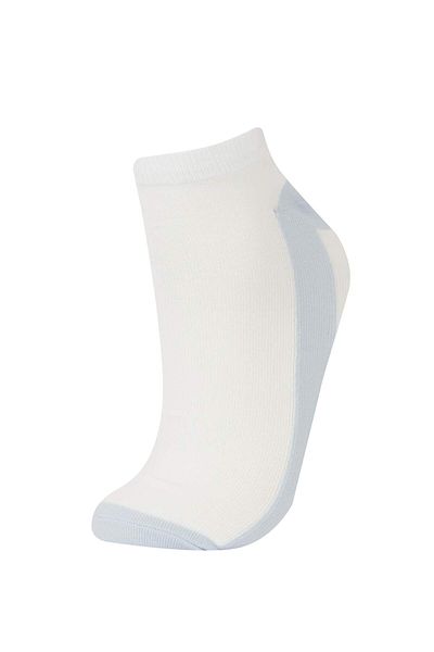 DeFacto Women's 3-Piece Cotton Booties Socks E2094Axns