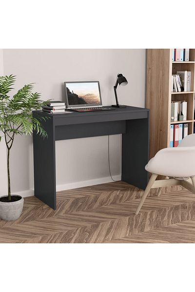 vidaxl Desk Grey 90x40x72 cm Engineered Wood