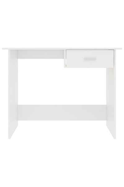 vidaxl Desk White 100x50x76 cm Engineered Wood