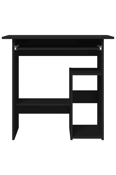 vidaxl Desk Black 80x45x74 cm Engineered Wood