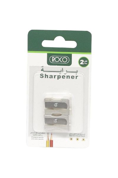 Roco Silver Single-Hole Pocket Pencil Sharpener