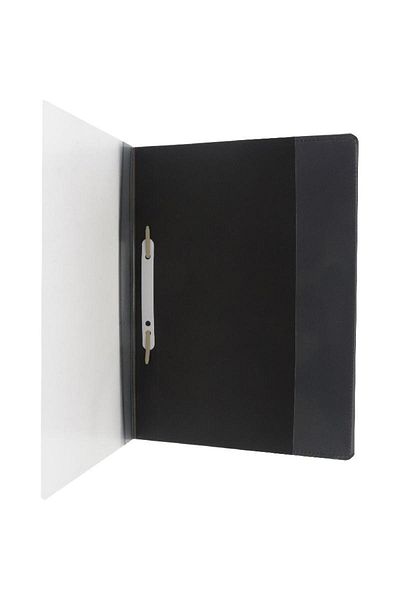 Roco LW320PP A4 Clear Front Report Cover with Prong Fastener – Black