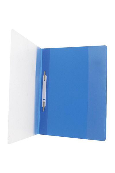 Roco LW320PP A4 Clear Front Report Cover with Prong Fastener – Blue