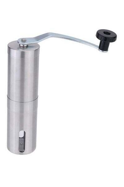 HALAMODO Coffee Bean Grinder Silver/Black 18x4.5centimeter