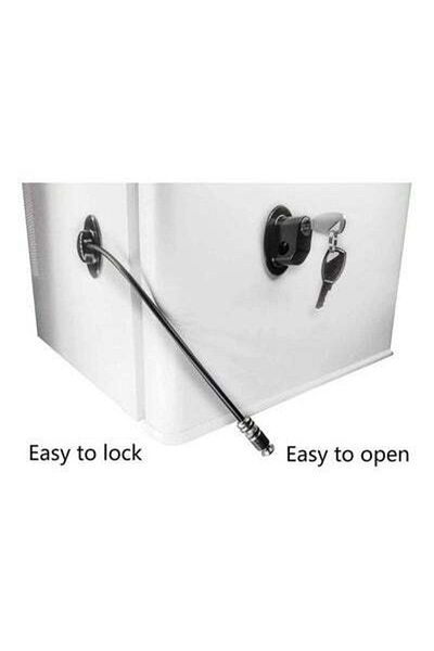 HALAMODO 4-Piece Refrigerator Door Locks With 4 keys Black