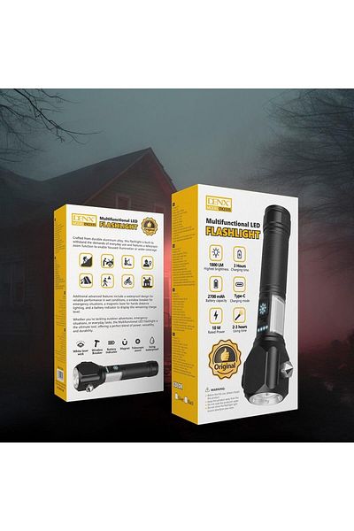 Denx مصباح يدوي LED متعدد الوظائف من دينكس DX2335