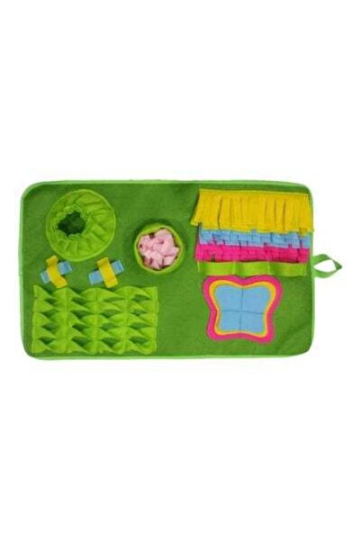 HALAMODO حصيرة تغذية الحيوانات الأليفة متعددة الألوان 70 × 43 سم