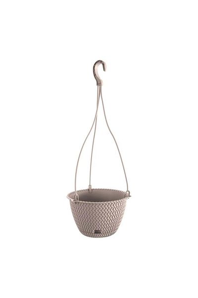 Generic Prosperplast Durable Splofy Round Plastic Hanging Flower Pot Mocha 4.8 Liter