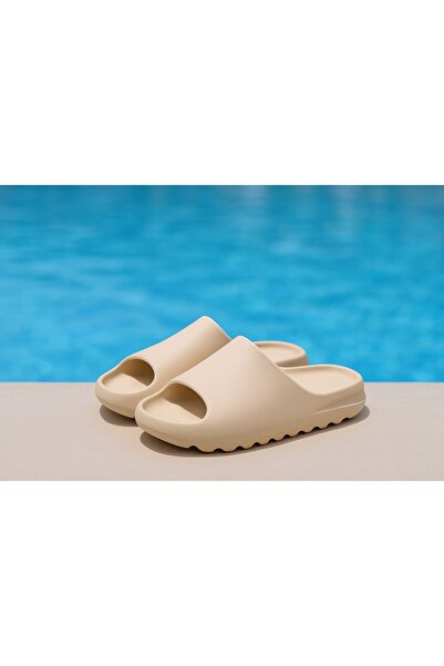 royalmoni Daily Comfortable Comfortable Anatomical Unisex Slippers Beige