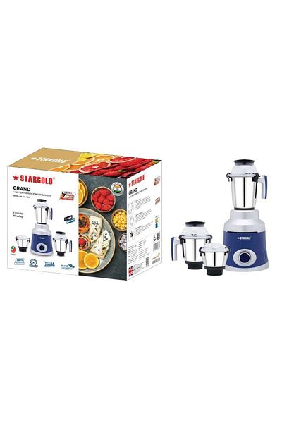 Generic STARGOLD 1000W 3-in-1 Mixer Grinder with Stainless Steel Jars and High-Power Copper Motor