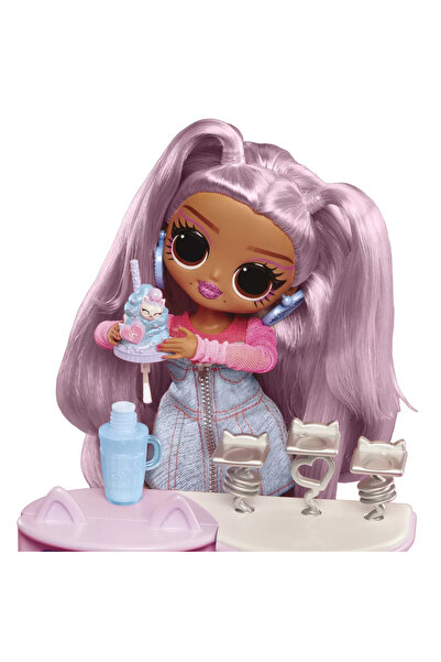 LOL L.O.L. SURPRISE! OMG SWEET NAILS KITTY K CAFÉ DOLL SET WITH ACCESSORIES