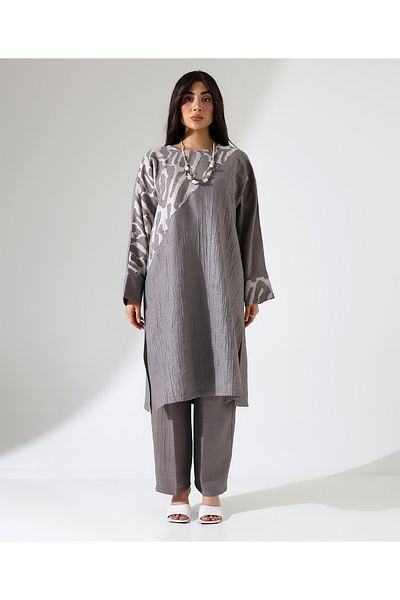 Mankens Fashion Viscose Linen Long Tunic Set