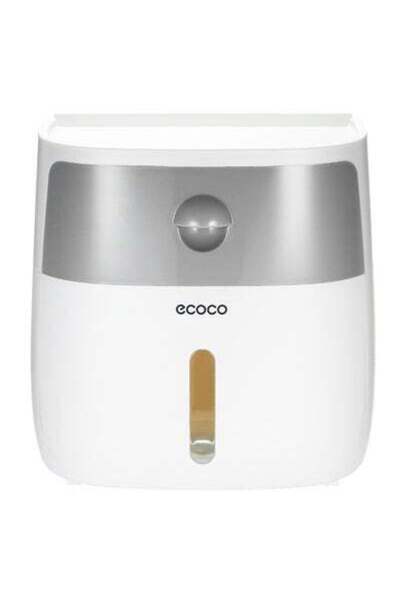 HALAMODO صندوق ورق تواليت متعدد الوظائف مقاوم للماء أبيض/رمادي 1x1x1 سنتيمتر