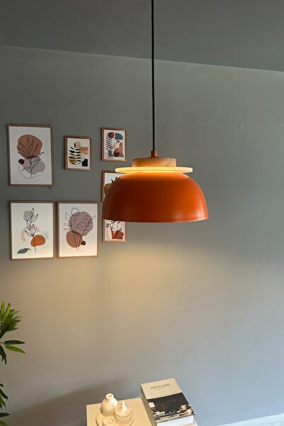 Bamyum Revola Turuncu Tekli Avize Iç Mekan Aydınlatma Dekoratif Mutfak Cafe Salon