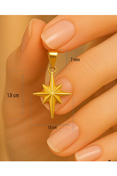 kuyumcu nurettin 1.50 gr (GRAM) Kuzey Yıldızı Kolye Ucu 22 Ayar Altın