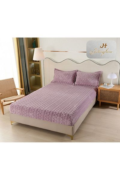 OEM Cocolino bed cover and 2 pillowcases, Tricot type, Uni, 3 pieces, 2 persons, 180x200cm, CO8