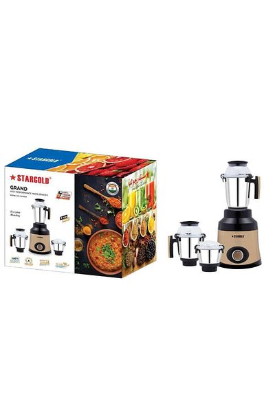 Generic STARGOLD 1000W 3-in-1 Mixer Grinder with Stainless Steel Jars and Powerful Copper Motor