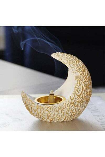 HALAMODO Crescent Aroma Diffuser 10.5x5.6x10cm White/Gold