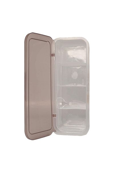 Limitless 4-Grid Seasoning Box, Multi-Grid Spice Rack For Kitchen Herbs & Spices, Pink