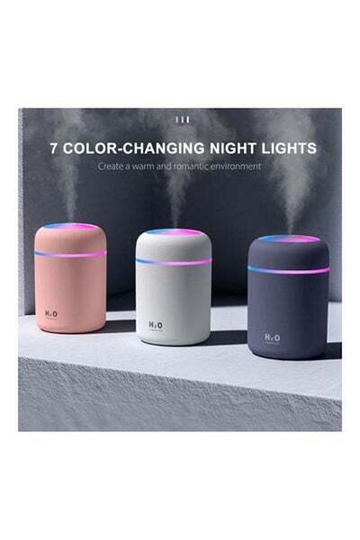 HALAMODO USB Colorful Cup Car Humidifier White