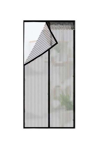 HALAMODO Full Frame Magnetic Mosquito Repellent Door Curtain Black 100x210cm