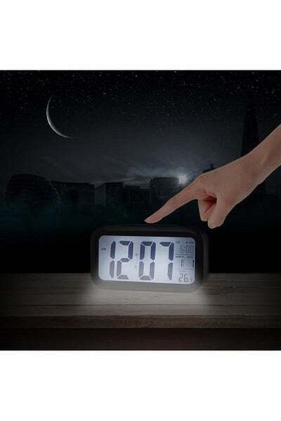 HALAMODO LED Digital Electronic Alarm Clock Black 130 x 72 x 44cm