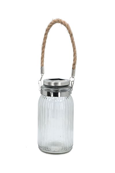 micasa Durable Stainless Steel Mason Jar Patio Solar Light