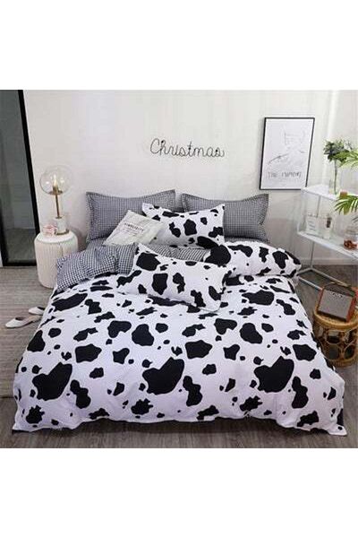 HALAMODO 4-Pieces Simple Trend Style Bedding Set Polyester Multicolour 180x220cm