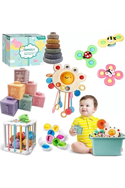 OricareFain Set jucarii educative pentru Bebelusi, NEVERMORE, Montessori, Edu...